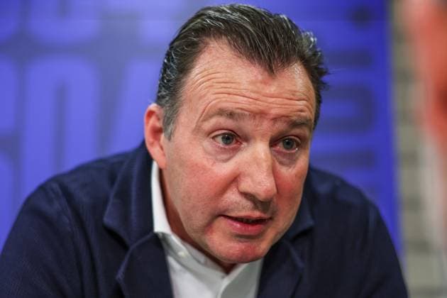 12 01 2024, Football, 2 Bundesliga, Season 2023 2024, Press conference FC Schalke 04, Sports Director Marc Wilmots FC Schalke 04 Gelsenkirchen Veltins Arena NRW Germany xRHR PHOTO TRx Copyright: RHR-FOTOx RHR-FOTO TR