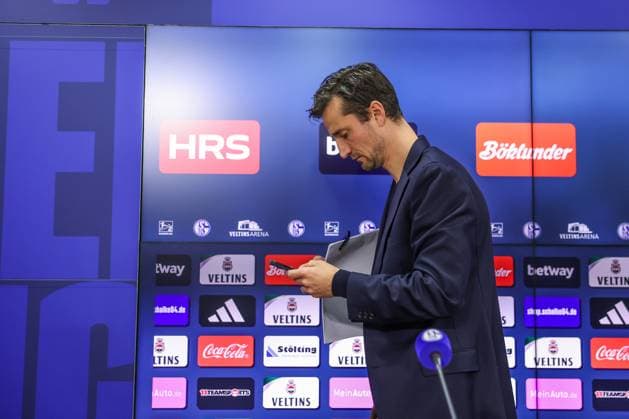 12 01 2024, Football, 2 Bundesliga, Season 2023 2024, Press conference FC Schalke 04, Matthias Tillmann FC Schalke 04 Gelsenkirchen Veltins Arena NRW Germany xRHR PHOTO TRx Copyright: RHR-FOTOx RHR-FOTO TR