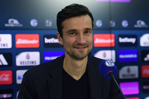 Soccer 2 Bundesliga Media Talk FC Schalke 04 on 12 01 2024 at the Veltins Arena in Gelsenkirchen Matthias Tillmann Chairman of the Board Schalke xRx