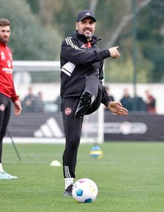 12 01 2024 Soccer 2 Soccer Bundesliga Season 2023 2024 1 FC Nuremberg FCN Club Training Camp Winter Winter Training Camp Marbella Spain Sports Photo Zinc DaMa xdaxmax Cristian Fiel Coach 1 FC Nuremberg FCN plays ball