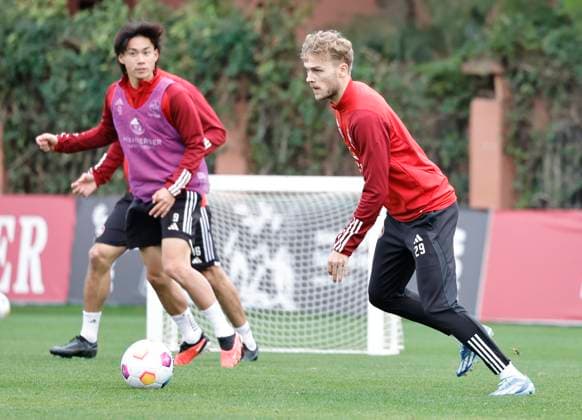 12 01 2024 Soccer 2 Soccer Bundesliga Season 2023 2024 1 FC Nuremberg FCN Club Training Camp Winter Winter Training Camp Marbella Spain Sportfoto Zink DaMa xdaxmax Tim Handwerker 29, 1 FC Nuremberg FCN