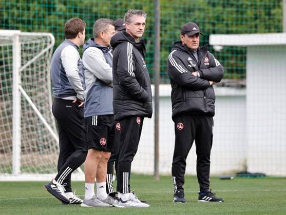 12 01 2024 Soccer 2 Soccer Bundesliga Season 2023 2024 1 FC Nürnberg FCN Club Training Camp Winter Winter Training Camp Marbella Spain Sportfoto Zink DaMa xdaxmax Dr Johannes Rüther Team Doctor 1 FC Nürnberg FCN Jens Vergers Physiotherapist 1 FC Nürnberg FCN Marko Riegel Equipment Manager 1 FC Nürnberg FCN Gubov Milan Physiotherapist 1 FC Nürnberg FCN