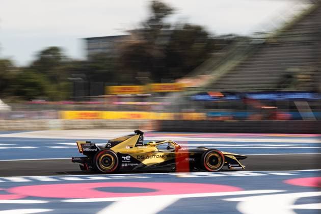 02 VANDOORNE Stoffel (bel), DS Penske, DS E-Tense FE23, action during the 2024 Hankook Mexico City ePrix, 1st meeting of the 2023-24 ABB FIA Formula E World Championship, WM, Weltmeisterschaft on the Autodromo Hermanos Rodriguez from January 11 to 13, in Mexico City, Mexico - 2024 FORMULA E HANKOOK MEXICO CITY ePRIX DPPI Panoramic  03424001_JFR60728