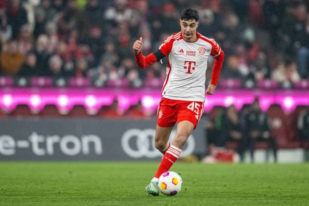Aleksandar Pavlovic 45 FC Bayern Muenchen , FC Bayern Muenchen vs TSG 1899 Hoffenheim, Soccer, Bundesliga, 17 Matchday, 12 01 2024 DFB regulations prohibit any use of photographs as image sequences and or quasi video Muenchen Bayern Germany Copyright: xkolbert-press UlrichxGamelx