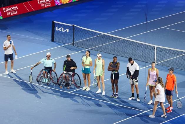 January 13, 2024, Melbourne, Victoria, Australia: MELBOURNE, AUSTRALIA - JANUARY 13: Arena Spectacular at Kids Day ahead of the 2024 Australian Open at Melbourne Park on January 13, 2024 in Melbourne, Australia. Melbourne Australia - ZUMAp121 20240113_zsp_p121_005 Copyright: xChrisxPutnamx