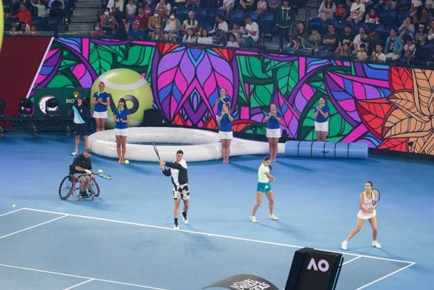 January 13, 2024, Melbourne, Victoria, Australia: MELBOURNE, AUSTRALIA - JANUARY 13: Arena Spectacular at Kids Day ahead of the 2024 Australian Open at Melbourne Park on January 13, 2024 in Melbourne, Australia. Melbourne Australia - ZUMAp121 20240113_zsp_p121_006 Copyright: xChrisxPutnamx