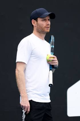 January 13, 2024, Melbourne, Victoria, Australia: MELBOURNE, AUSTRALIA - JANUARY 13: Nick Cavaday, coach of Emma Raducanu of United Kingdom watches on as she practices with Ajla Tomljanovic of Australia ahead of the 2024 Australian Open at Melbourne Park on January 13, 2024 in Melbourne, Australia. Melbourne Australia - ZUMAp121 20240113_zsp_p121_022 Copyright: xChrisxPutnamx