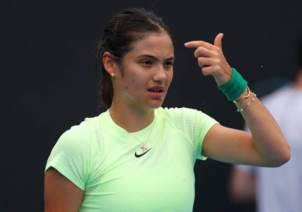 Emma Raducanu of GBR in action Australian Open, Saturday Previews, Tennis, Melbourne Park, Melbourne, Australia - 13 Jan 2024  Copyright: xEllaxLing Shutterstockx 14298351e