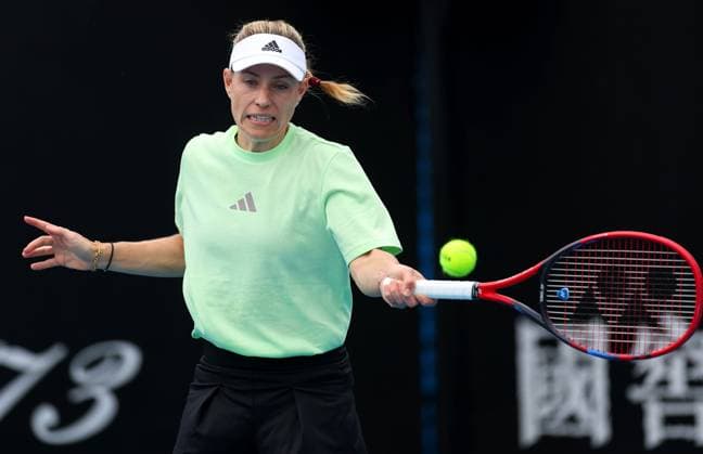 Angelique Kerber of Germany in action Australian Open, Saturday Previews, Tennis, Melbourne Park, Melbourne, Australia - 13 Jan 2024  Copyright: xEllaxLing Shutterstockx 14298351ch