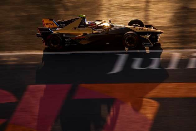 25 VERGNE Jean-Eric (fra), DS Penske, DS E-Tense FE23, action during the 2024 Hankook Mexico City ePrix, 1st meeting of the 2023-24 ABB FIA Formula E World Championship, WM, Weltmeisterschaft on the Autodromo Hermanos Rodriguez from January 11 to 13, in Mexico City, Mexico - 2024 FORMULA E HANKOOK MEXICO CITY ePRIX DPPI Panoramic  20240113_R3025617