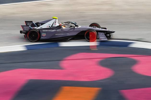 13 DA COSTA Antonio Felix (prt), TAG HEUER Porsche Formula E Team, Porsche 99X Electric, action during the 2024 Hankook Mexico City ePrix, 1st meeting of the 2023-24 ABB FIA Formula E World Championship, WM, Weltmeisterschaft on the Autodromo Hermanos Rodriguez from January 11 to 13, in Mexico City, Mexico - 2024 FORMULA E HANKOOK MEXICO CITY ePRIX DPPI Panoramic  03424001__F_10140