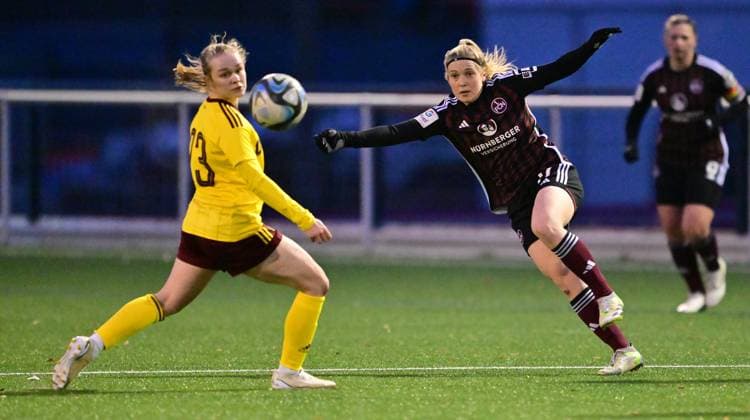 13 01 2024 football women womens football season 2023 2024 test match friendly match preparation match 1 FC Nuremberg FCN Clubfrauen Club Sparta Prag Praha xwoxzix 23 prag gg Livia Brunmair 17, 1 FC Nuremberg FCN , right