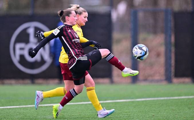 13 01 2024 Soccer Women Womens Soccer Season 2023 2024 Test Match Friendly Match Preparation Match 1 FC Nuremberg FCN Clubfrauen Club Sparta Prague Prague xwoxzix Vanessa Haim 19, 1 FC Nuremberg FCN scores Goal Goal Shot against Aneta Dedinova 6, Sparta Prague