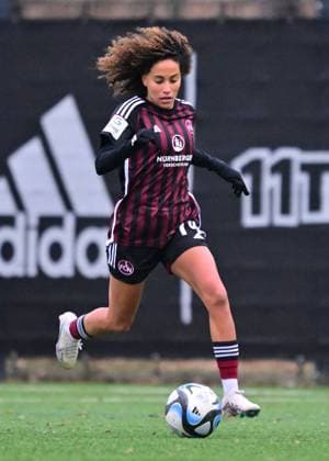 13 01 2024 Soccer Women Womens Soccer Season 2023 2024 Test match Friendly match Preparation match 1 FC Nürnberg FCN Clubfrauen Club Sparta Prague Prague xwoxzix Amira Arfaoui 74, 1 FC Nürnberg FCN Cropped single image