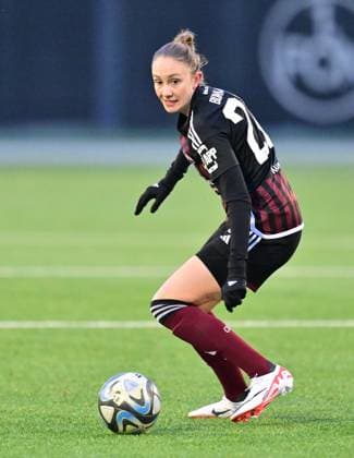 13 01 2024 Soccer Women Womens Soccer Season 2023 2024 Test match Friendly match Preparation match 1 FC Nuremberg FCN Clubfrauen Club Sparta Prague Prague xwoxzix Nadja Burkard 22, 1 FC Nuremberg FCN Cropped single image