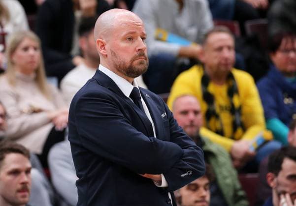 BAU 13 01 2024 Ludwigsburg Basketball MHP Riesen Ludwigsburg vs Merlins Crailsheim, Coach Jussi Laakso Crailsheim