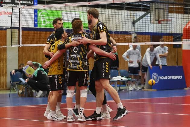 Team, Team, Powervolleys Dueren, ASV Dachau vs SWD powervolleys Dueren, Volleyball, Volleyball 1 Bundesliga, 14 Matchday, Season 23 24, 13 01 2024, ASV Dachau vs SWD powervolleys Dueren, Volleyball, Volleyball 1 Bundesliga, 14 Matchday, Season 23 24, 13 01 2024 Dachau Copyright: xEibner-Pressefoto JennixMaulx EP_JML