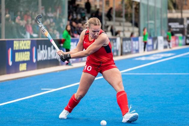 FIH Hockey Olympic Qualification 2024 Valencia Women Great Britain Canada Valencia Spain, 13 01 2024 Sarah ROBERTSON GBR, 10 Field Hockey Olympic Qualification Women, Great Britain vs Canada in Valencia Spain on 13 01 2024 Copyright: xBEAUTIFULxSPORTS Meurerx