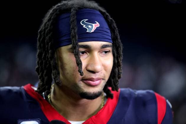 January 13, 2024, Houston, Texas, U.S: Houston Texans quarterback C.J. Stroud (7) following the AFC Wild Card Playoff game between the Houston Texans and the Cleveland Browns at NRG Stadium in Houston, TX on January 13, 2024. Houston won 45-14 to advance in the AFC Playoffs. Houston U.S - ZUMAw137 20240113_aap_w137_065 Copyright: xErikxWilliamsx