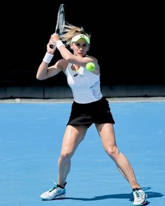 Tennis 2024: Australian Open Day 1 January 14, 2024: 28th seed LESIA TSURENKO of Ukraine in action against LUCIA BRONZETTI of Italy on 1573 Arena in a Women s Singles 1st round match on day 1 of the 2024 Australian Open in Melbourne, Australia. Sydney Low Cal Media(Credit Image: Â Sydney Low Cal Sport Media) California USA EDITORIAL USE ONLY Copyright: xx ZUMA-20240114_faf_c04_003.jpg SydneyxLowx csmphotothree222513