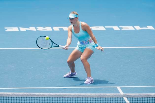 Maria Timofeeva RUS , Australian Open 2024, Melbourne Park, Melbourne, Victoria, Australia Copyright: xJuergenxHasenkopfx