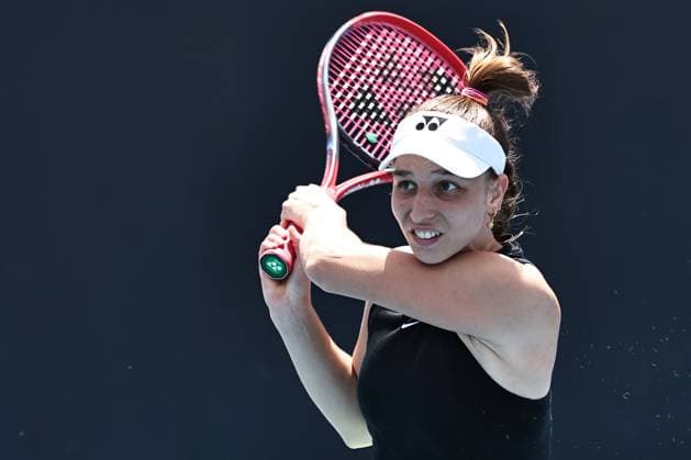 Tamara Korpatsch, GER, during first round of 2024 Australian Open in Melbourne, 14 01 2023