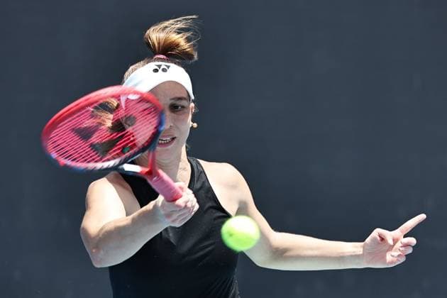 Tamara Korpatsch, GER, during first round of 2024 Australian Open in Melbourne, 14 01 2023