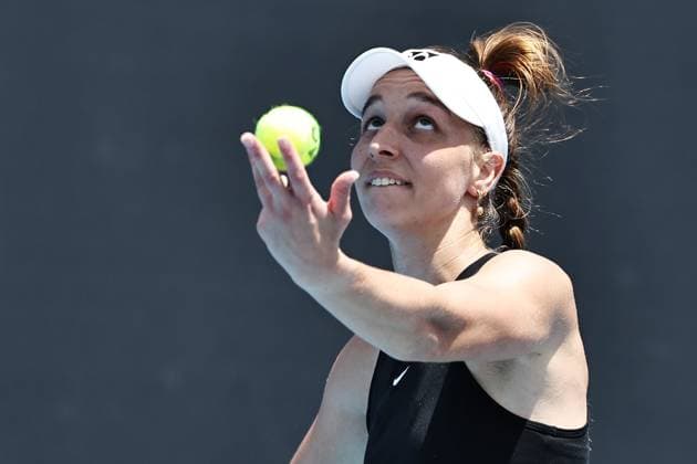 Tamara Korpatsch, GER, during first round of 2024 Australian Open in Melbourne, 14 01 2023