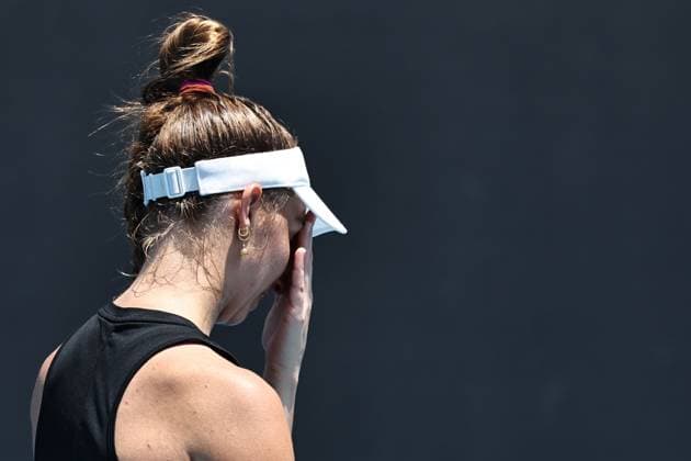 Tamara Korpatsch, GER, during first round of 2024 Australian Open in Melbourne, 14 01 2023