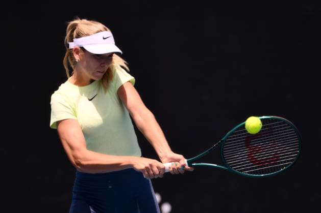 Katie Boulter (GBR) during a practice session Australian Open, Day One, Tennis, Melbourne Park, Melbourne, Australia - 14 Jan 2024  Copyright: xJamesxGourley Shutterstockx 14297568bo