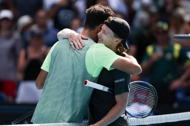 January 14, 2024, Melbourne, Victoria, Australia: MELBOURNE, AUSTRALIA - JANUARY 14: Francisco Cerundolo of Argentina beats Dane Sweeny of Australia on Day 1 of the 2024 Australian Open at Melbourne Park on January 14, 2024 in Melbourne, Australia. Melbourne Australia - ZUMAp121 20240114_zsp_p121_051 Copyright: xChrisxPutnamx