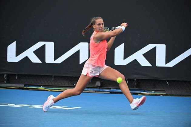 2024 Australian Open - Melbourne Diane Parry (FRA) during her first round match at the 2024 Australian Open at Melbourne Park in Melbourne, AUSTRALIA, on January 14, 2024. Photo by Corinne Dubreuil ABACAPRESS.COM Melbourne Australia  Copyright: xDubreuilxCorinne ABACAx