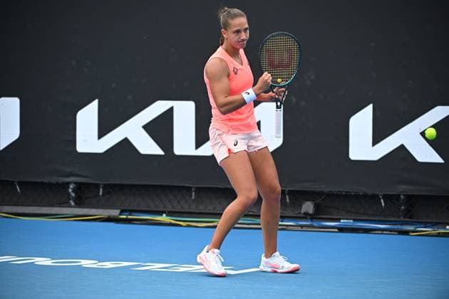 2024 Australian Open - Melbourne Diane Parry (FRA) during her first round match at the 2024 Australian Open at Melbourne Park in Melbourne, AUSTRALIA, on January 14, 2024. Photo by Corinne Dubreuil ABACAPRESS.COM Melbourne Australia  Copyright: xDubreuilxCorinne ABACAx