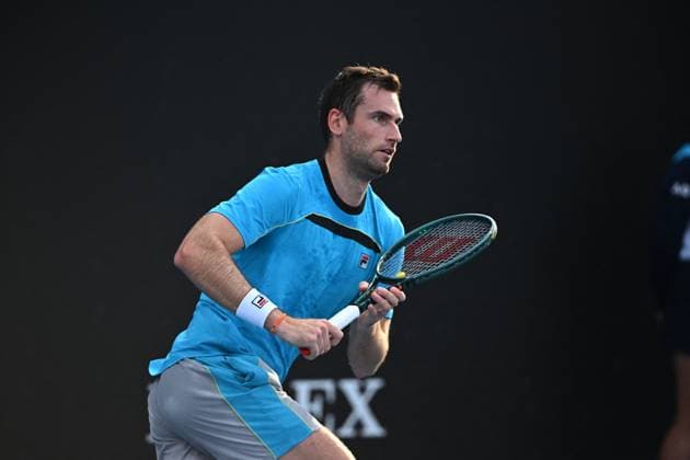 2024 Australian Open - Melbourne Quentin Halys (FRA) during his first round match at the 2024 Australian Open at Melbourne Park in Melbourne, AUSTRALIA, on January 14, 2024. Photo by Corinne Dubreuil ABACAPRESS.COM Melbourne Australia  Copyright: xDubreuilxCorinne ABACAx