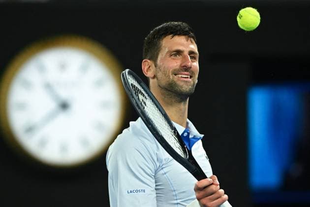 2024 Australian Open - Melbourne Novak Djokovic (SRB) match during his first round at the 2024 Australian Open at Melbourne Park in Melbourne, AUSTRALIA, on January 14, 2024. Photo by Corinne Dubreuil ABACAPRESS.COM Melbourne Australia  Copyright: xDubreuilxCorinne ABACAx