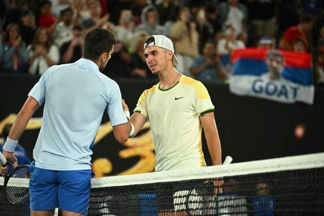2024 Australian Open - Melbourne Novak Djokovic (SRB) match during his first round at the 2024 Australian Open at Melbourne Park in Melbourne, AUSTRALIA, on January 14, 2024. Photo by Corinne Dubreuil ABACAPRESS.COM Melbourne Australia  Copyright: xDubreuilxCorinne ABACAx