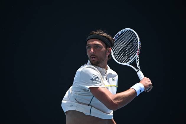 2024 Australian Open - Melbourne Arthur Rinderknech (FRA) during his first round match at the 2024 Australian Open at Melbourne Park in Melbourne, AUSTRALIA, on January 14, 2024. Photo by Corinne Dubreuil ABACAPRESS.COM Melbourne Australia  Copyright: xDubreuilxCorinne ABACAx