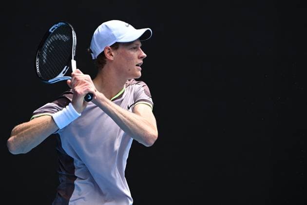 2024 Australian Open - Melbourne Jannik Sinner (ITA) during his first round match at the 2024 Australian Open at Melbourne Park in Melbourne, AUSTRALIA, on January 14, 2024. Photo by Corinne Dubreuil ABACAPRESS.COM Melbourne Australia  Copyright: xDubreuilxCorinne ABACAx