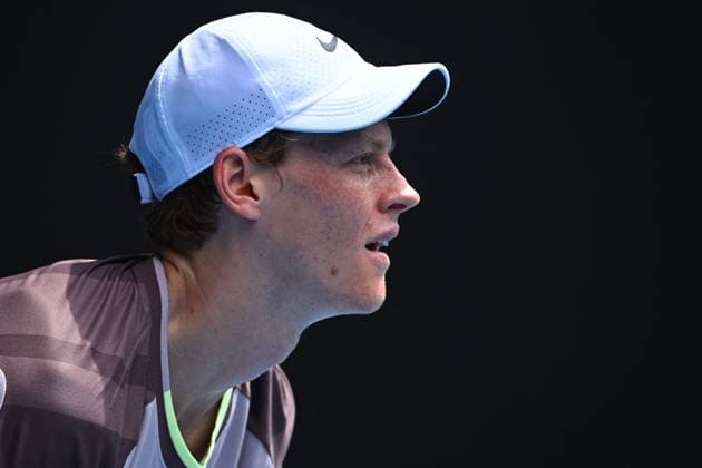 2024 Australian Open - Melbourne Jannik Sinner (ITA) during his first round match at the 2024 Australian Open at Melbourne Park in Melbourne, AUSTRALIA, on January 14, 2024. Photo by Corinne Dubreuil ABACAPRESS.COM Melbourne Australia  Copyright: xDubreuilxCorinne ABACAx