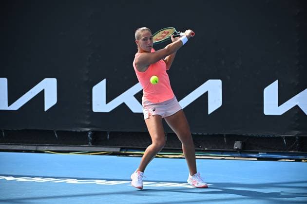 2024 Australian Open - Melbourne Diane Parry (FRA) during her first round match at the 2024 Australian Open at Melbourne Park in Melbourne, AUSTRALIA, on January 14, 2024. Photo by Corinne Dubreuil ABACAPRESS.COM Melbourne Australia  Copyright: xDubreuilxCorinne ABACAx