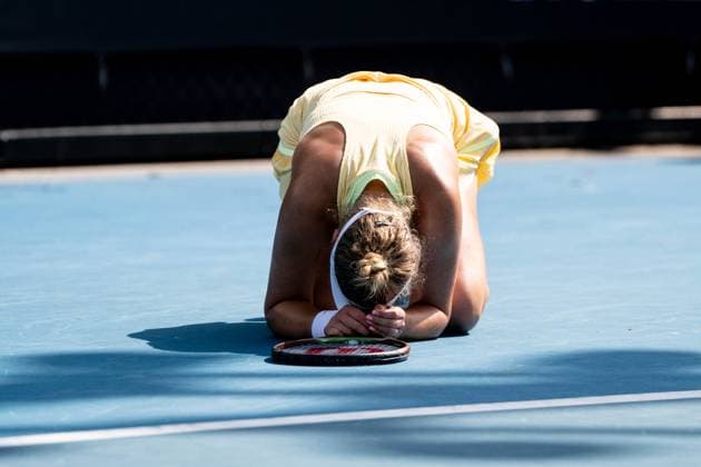 Brenda Fruhvirtova (CZE) TENNIS : Open d Australie - 14 01 2024 VirginieBouyer Panoramic 