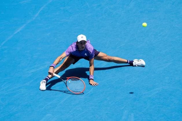 Matteo Arnaldi (ITA) TENNIS : Open d Australie - 14 01 2024 VirginieBouyer Panoramic 