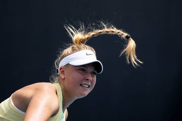 Brenda Fruhvirtova (CZE) TENNIS : Open d Australie - 14 01 2024 VirginieBouyer Panoramic 