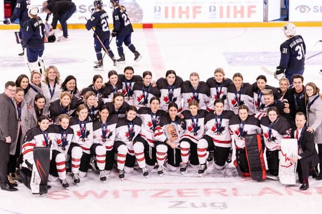 Ice hockey, U18 World Championship women, match for third place, Canada - Finland