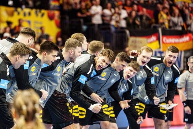 Germany GER, North Macedonia vs Germany, Handball, Men, EHF Euro 2024, Group A, Matchday 2, 14 01 2024 GER, North Macedonia vs Germany, Handball, Men, EHF Euro 2024, Group A, Matchday 2, 14 01 2024 Berlin Copyright: xEibner-Pressefoto MarcelxvonxFehrnx EP_MFN