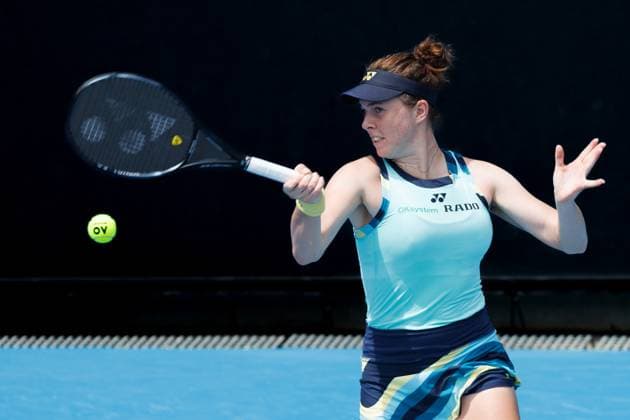 Tennis 2024: Australian Open Day 2 January 15, 2024: LINDA NOSKOVA of the Czech Republic in action against 31st seed MARIE BOUZKOVA of the Czech Republic on Court 3 in a Women s Singles 1st round match on day 2 of the 2024 Australian Open in Melbourne, Australia. Sydney Low Cal Media(Credit Image: Â Sydney Low Cal Sport Media) California USA EDITORIAL USE ONLY Copyright: xx ZUMA-20240115_faf_c04_001.jpg SydneyxLowx csmphotothree223279