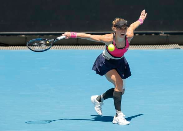 Laura Siegemund GER , Australian Open 2024, Melbourne Park, Melbourne, Victoria, Australia Copyright: xJuergenxHasenkopfx