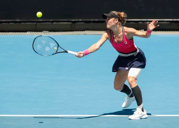 Laura Siegemund GER , Australian Open 2024, Melbourne Park, Melbourne, Victoria, Australia Copyright: xJuergenxHasenkopfx
