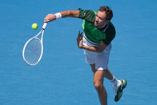 January 15, 2024: 3rd seed DANIIL MEDVEDEV of the Russian Federation in action against TERENCE ATMANE of France on Margaret Court Arena in a Men s Singles 1st round match on day 2 of the 2024 Australian Open in Melbourne, Australia. Cal Media USA - ZUMAc04_ 20240115_faf_c04_013 Copyright: xSydneyxLowx
