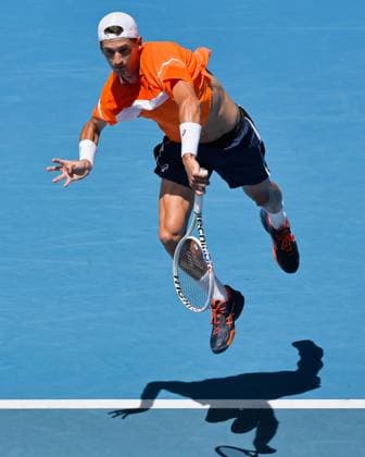 January 15, 2024: TERENCE ATMANE of France in action against 3rd seed DANIIL MEDVEDEV of the Russian Federation on Margaret Court Arena in a Men s Singles 1st round match on day 2 of the 2024 Australian Open in Melbourne, Australia. Cal Media USA - ZUMAc04_ 20240115_faf_c04_029 Copyright: xSydneyxLowx